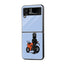 Biker Standing Samsung Z Flip Glass Case image 0
