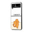 Brave Kitty Samsung Z Flip Glass Case