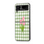 Gingham Bloom Samsung Z Flip Glass Case