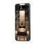 Golden Porsche Samsung Z Flip Glass Case