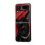 Midnight Black Cat Samsung Z Flip Glass Case