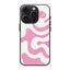 Pink Retro Waves Glass Case