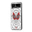 Spider Web Mask Samsung Z Flip Glass Case