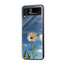White Blossom Samsung Z Flip Glass Case