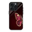 Half Red Butterfly Glass Case image 0