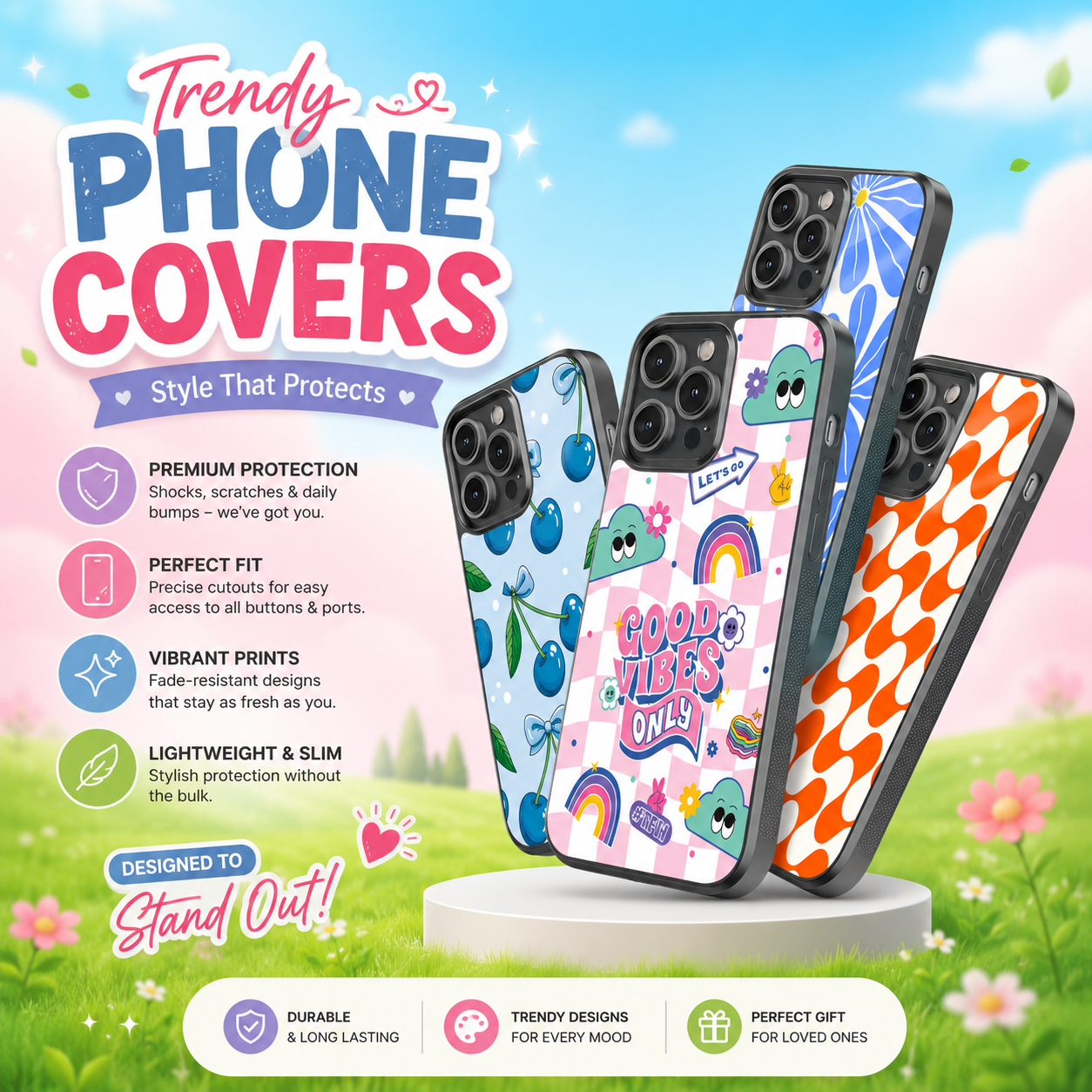 Trendy Phone Covers – Stylish Protection for Every Mood