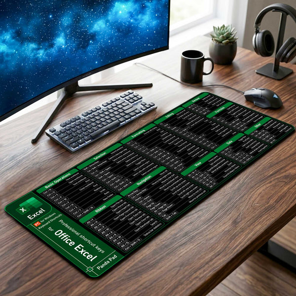 Excel Shortcut Master Desk Mat
