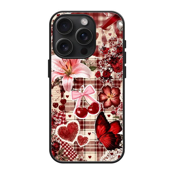 Scarlet Garden Glass Case