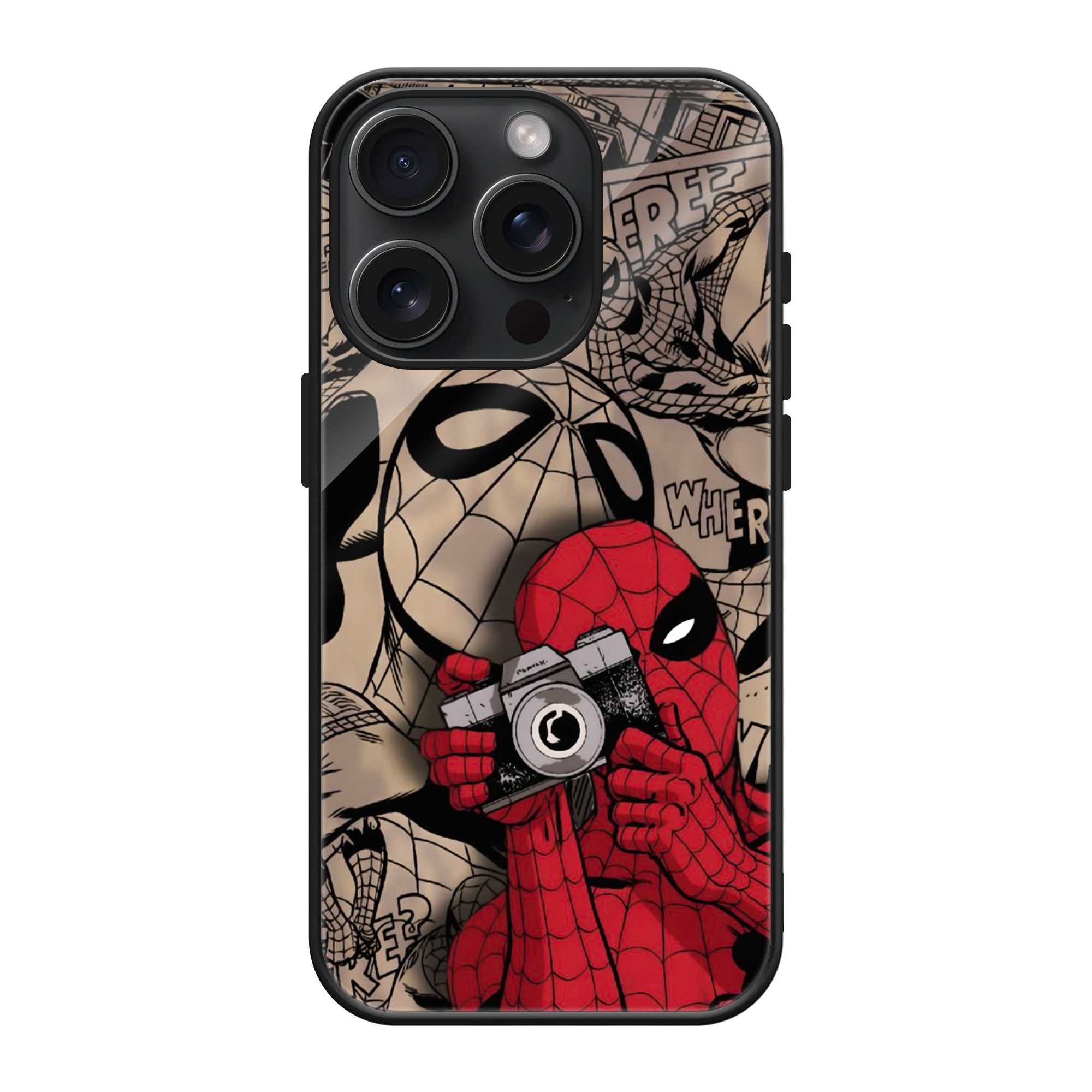 Spider-Man Vintage Camera Glass Case