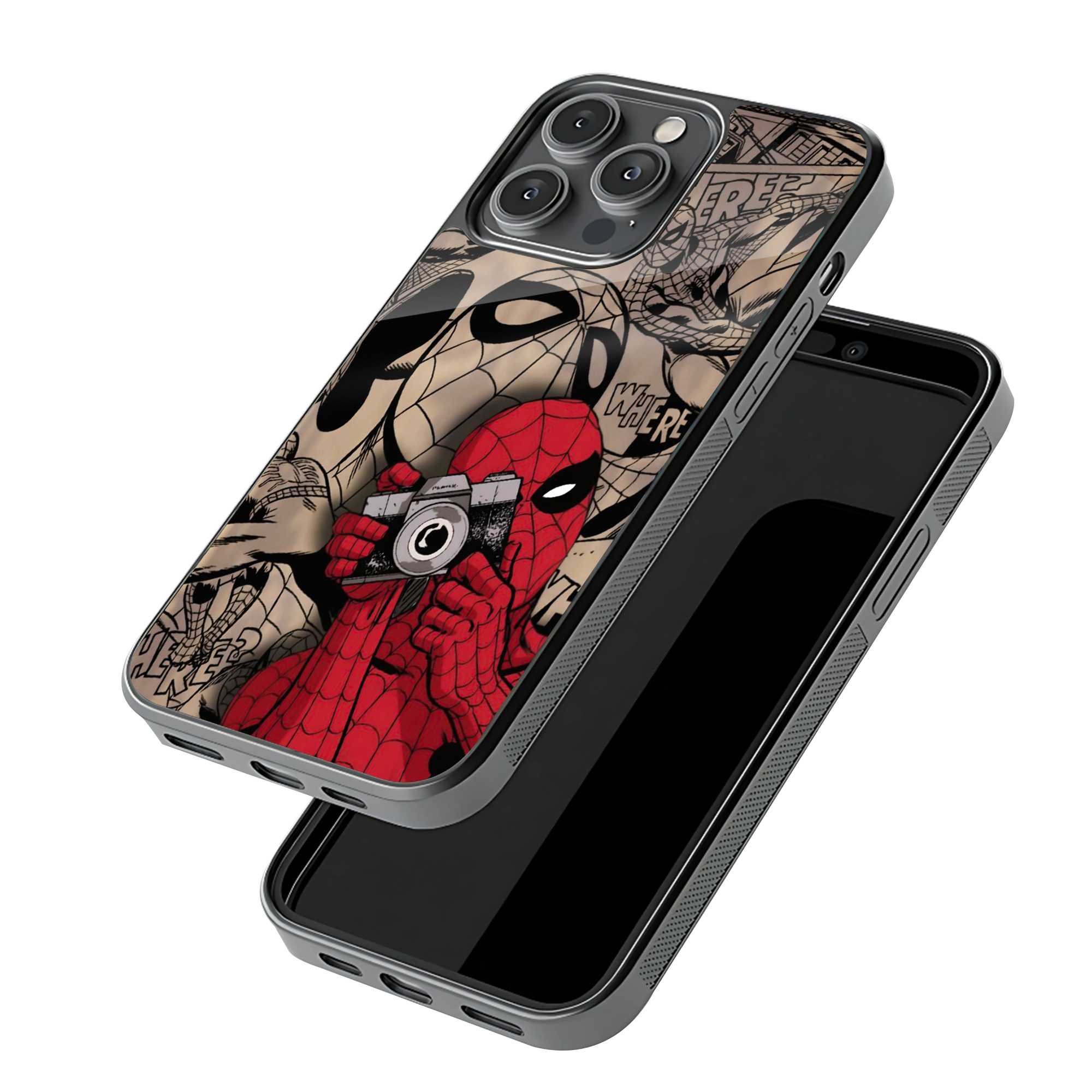 Spider-Man Vintage Camera Glass Case