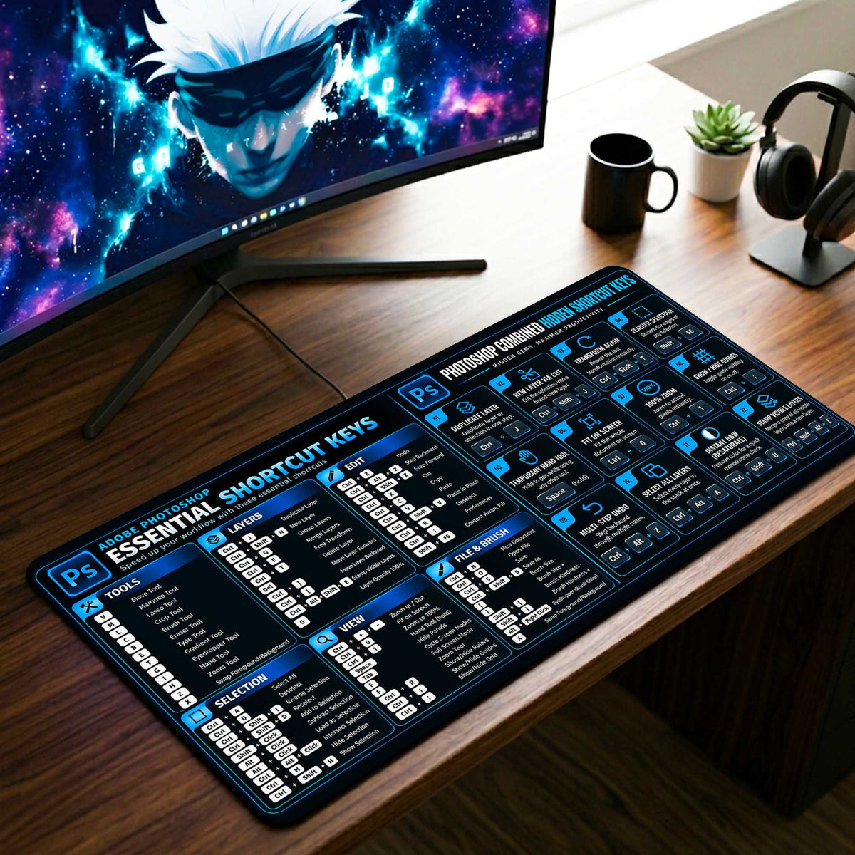 Ultimate Shortcut Hub Desk Mat