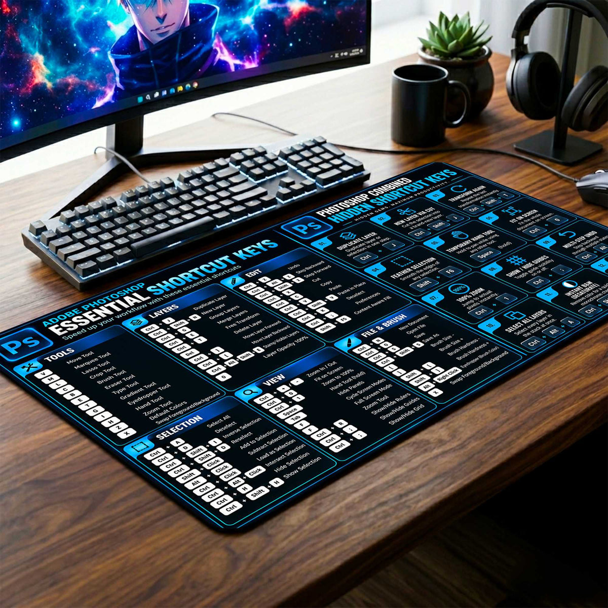 Ultimate Shortcut Hub Desk Mat