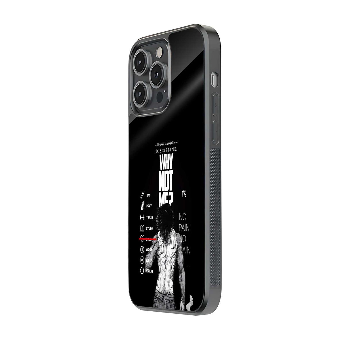Eat Train Repeat Glass Case