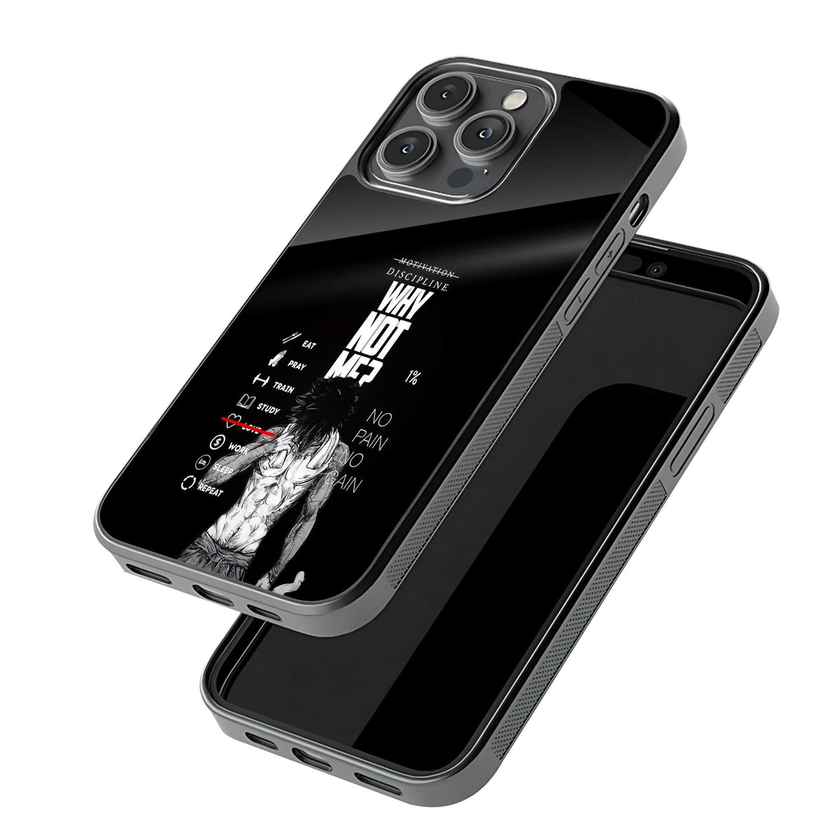 Eat Train Repeat Glass Case