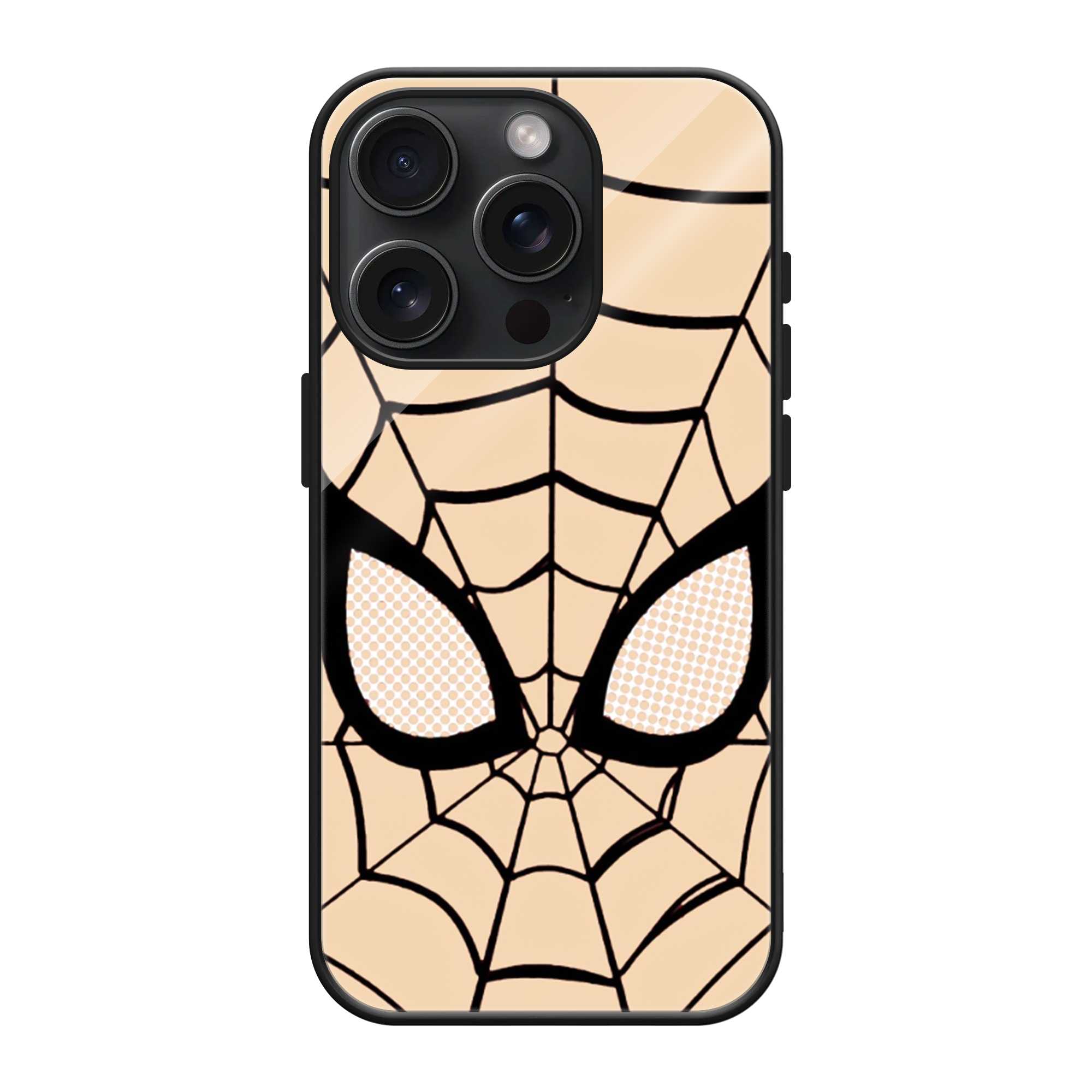 Vintage Spider Mask Glass Case | StayClassy India Main image