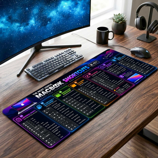MacBook Shortcut Master Desk Mat
