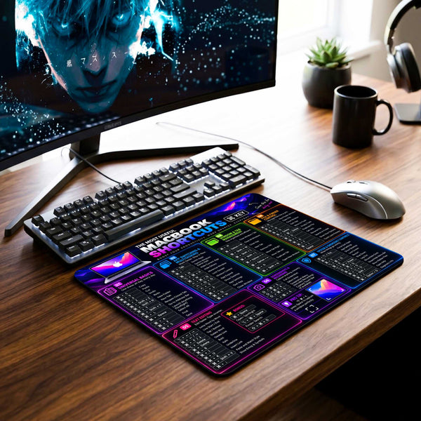 MacBook Shortcut Master Desk Mat