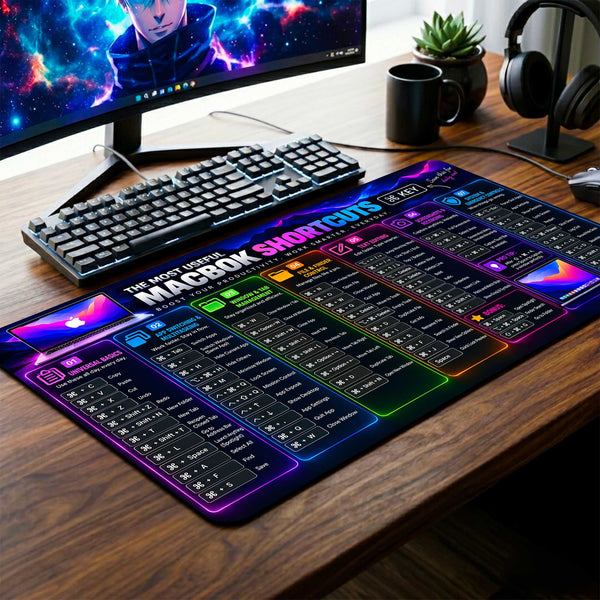 MacBook Shortcut Master Desk Mat