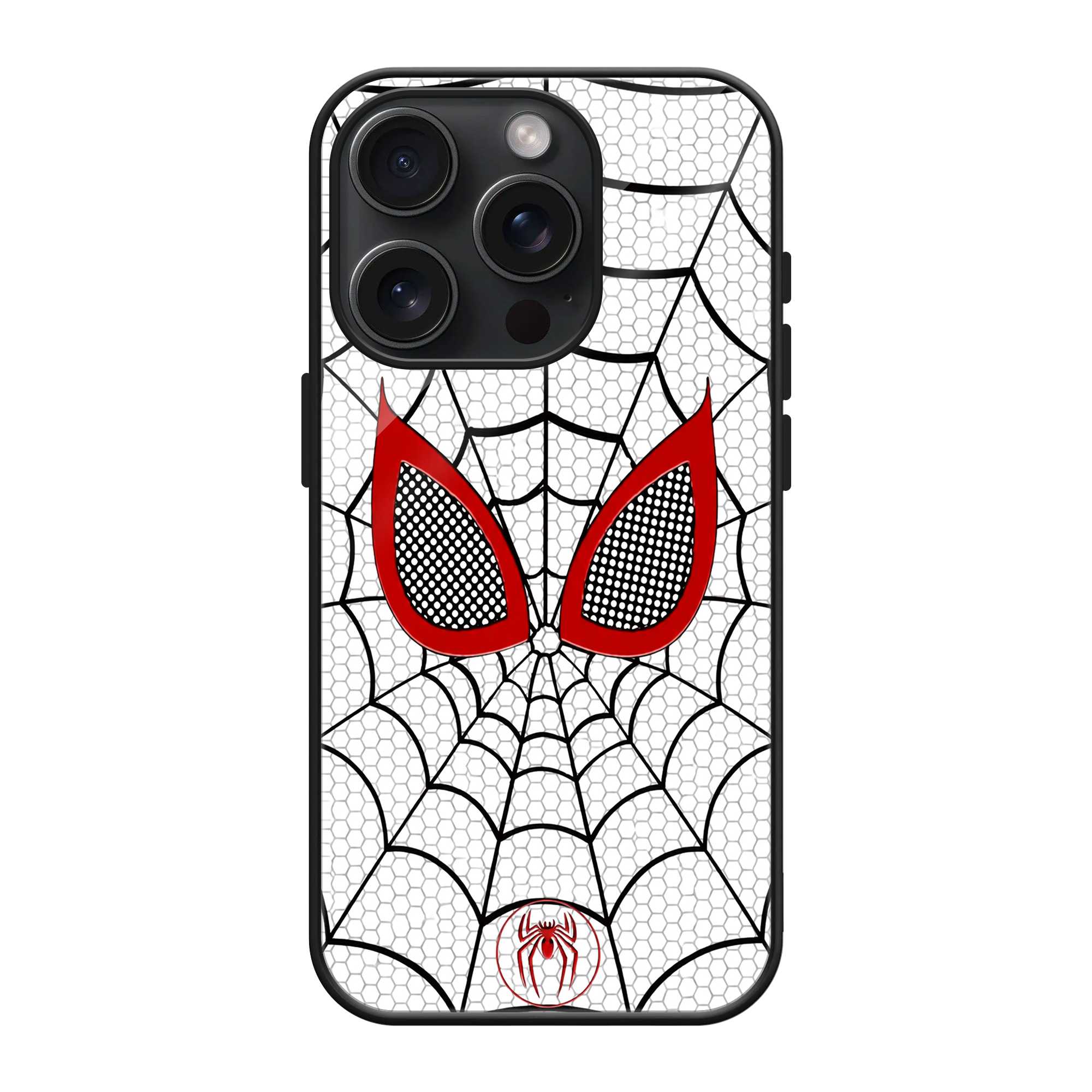 Spider Web Mask Glass Case