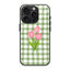 Gingham Bloom Glass Case