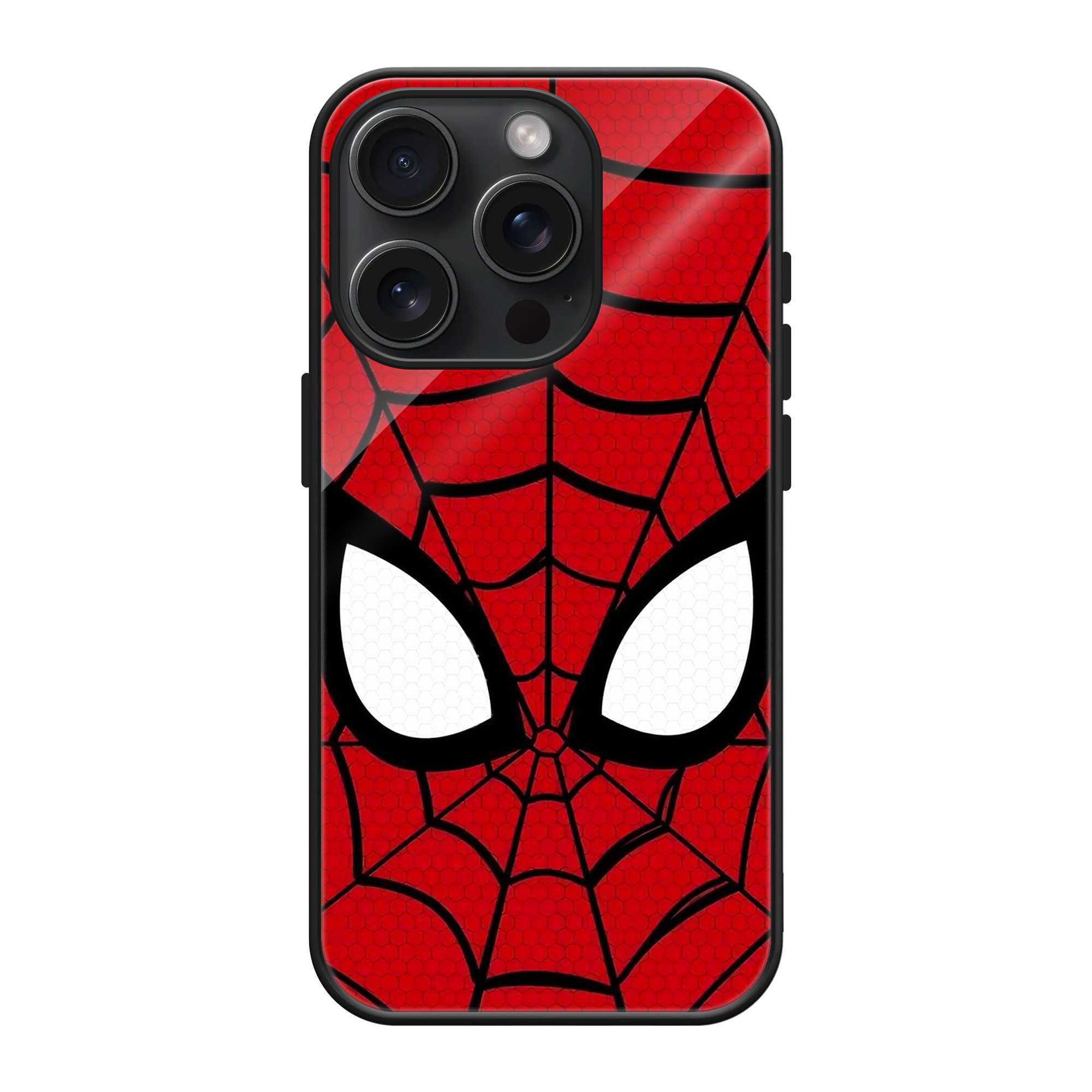 Classic Red Spider Mask Glass Case