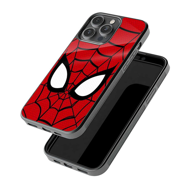 Classic Red Spider Mask Glass Case