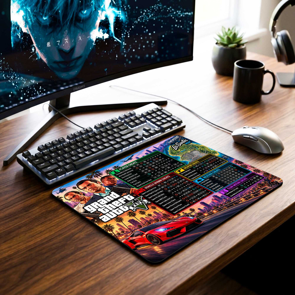 GTA V Cheat Master Desk Mat