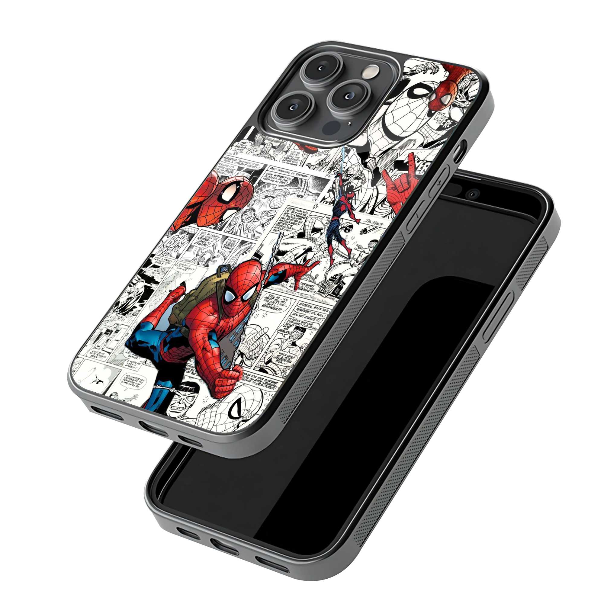 Classic Spider-Man Comic Glass Case
