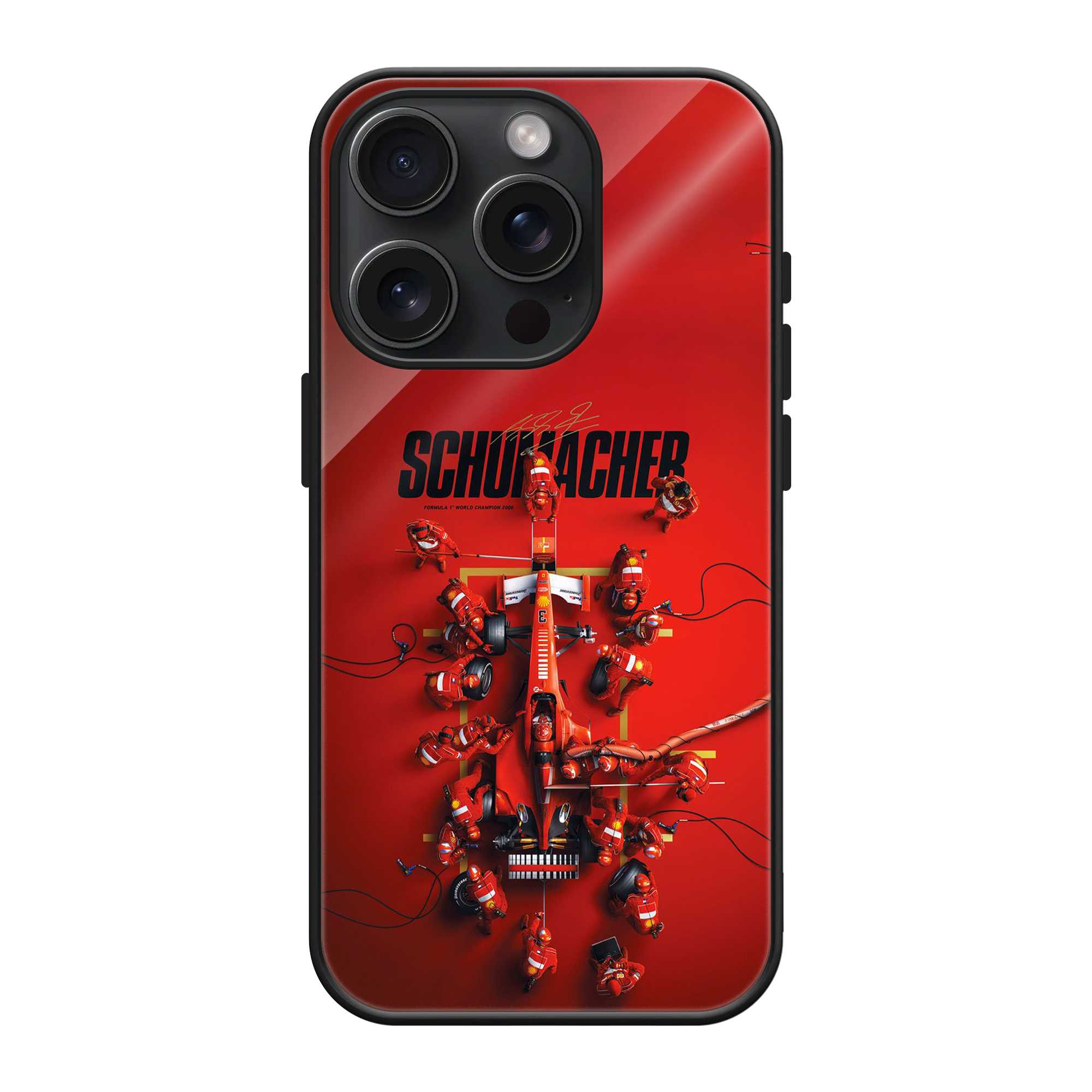 Schumi Red Glass Case