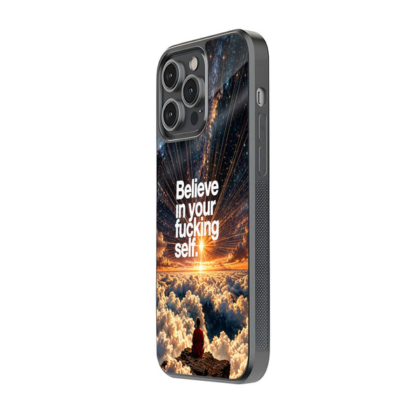 Self Belief Glass Case