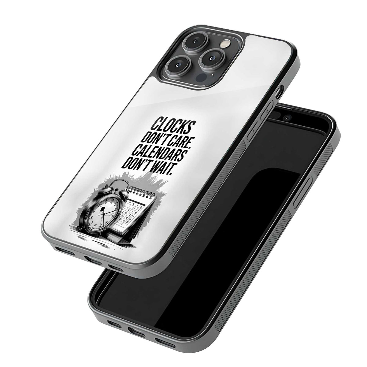 Time Don't Wait Glass Case
