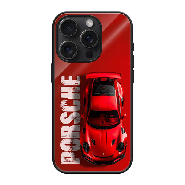 Porsche Crimson Glass Case