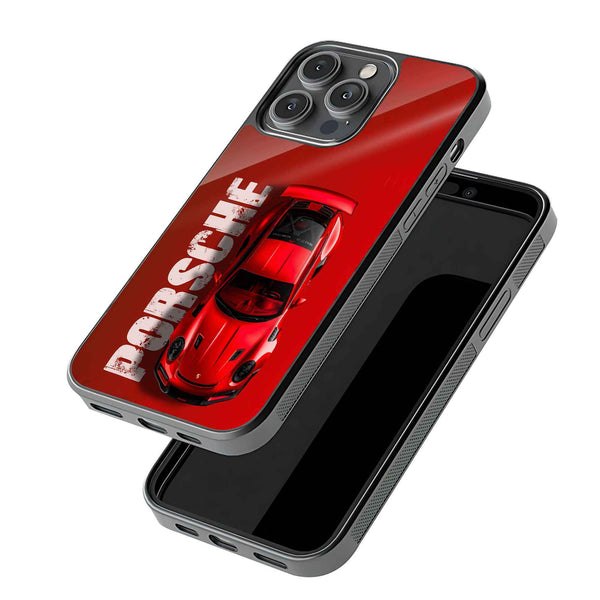 Porsche Crimson Glass Case