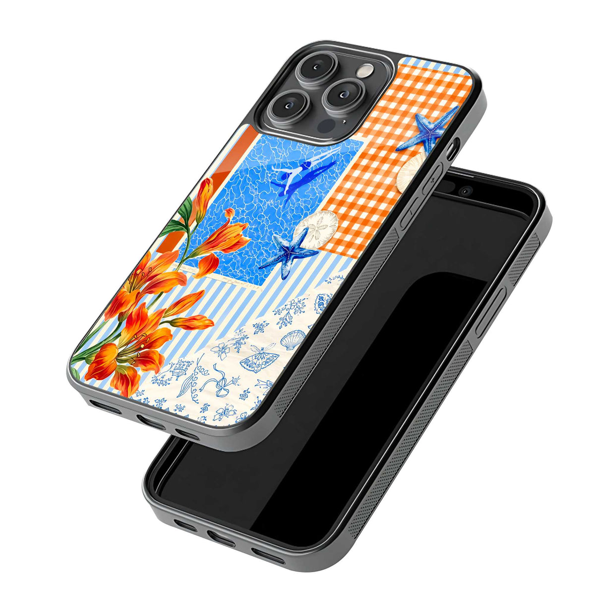 Coastal Bloom Glass Case