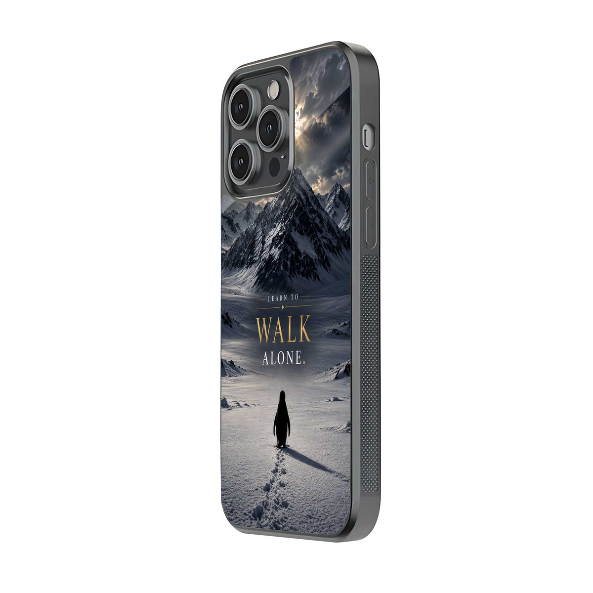 The Alone Penguin Glass Case