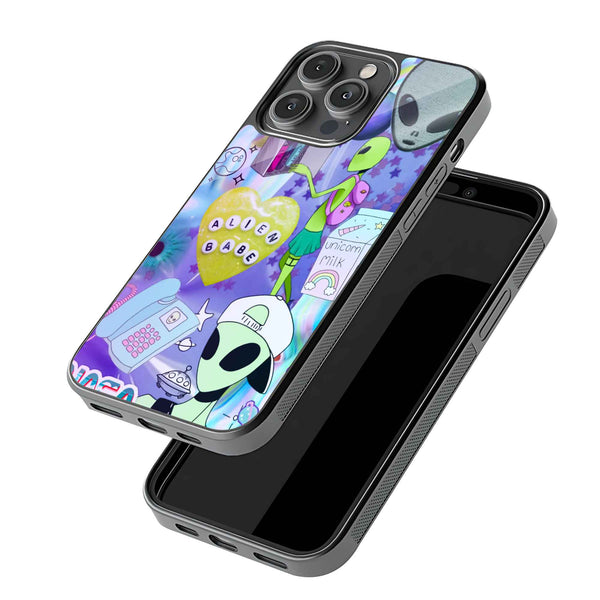 Alien Vibes Glass Case