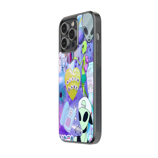 Alien Vibes Glass Case