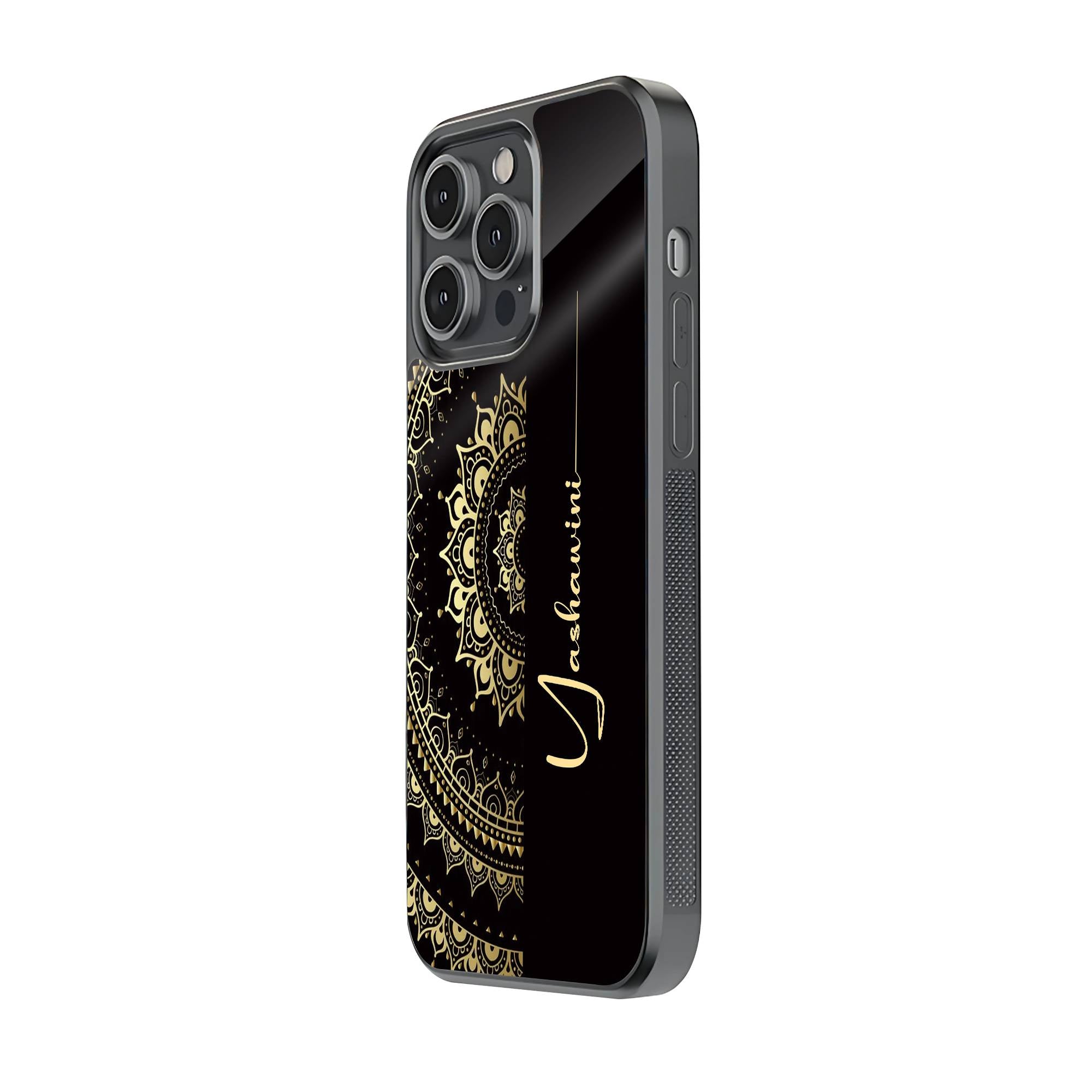 Golden Aura Glass Name Case image 1