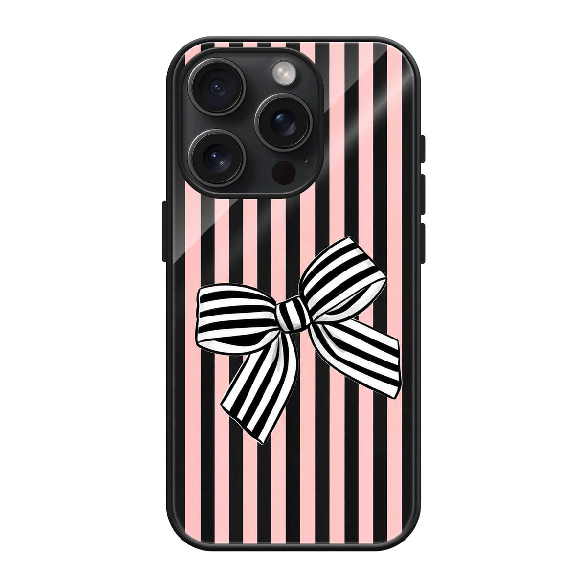 Ribbon Noir Glass Case