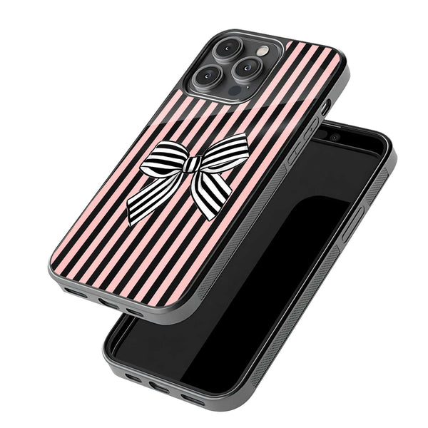 Ribbon Noir Glass Case