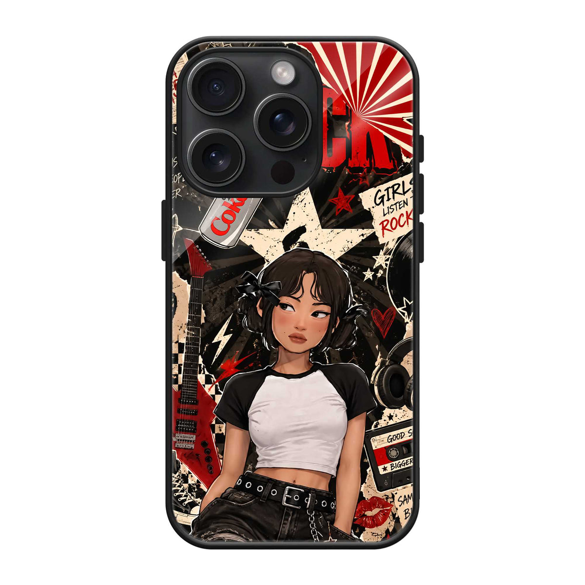 Rockstar Rebel Glass Case