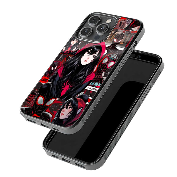 Web Noir Glass Case