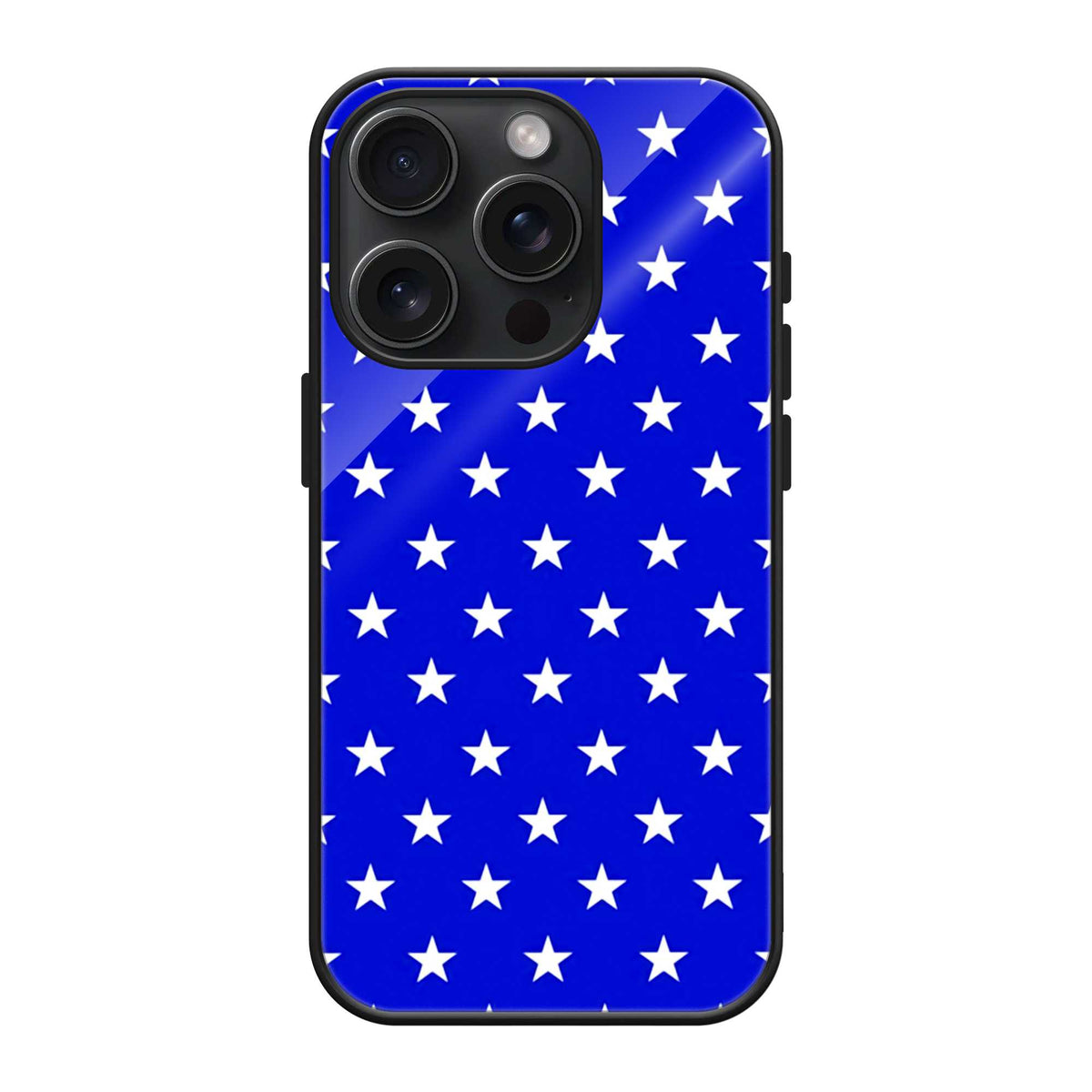 Blue Stars Glass Case