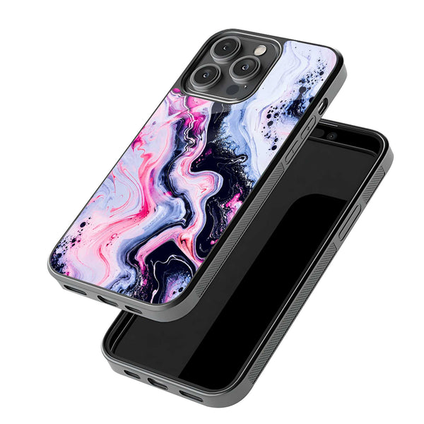 Colorful Marble Glass Case