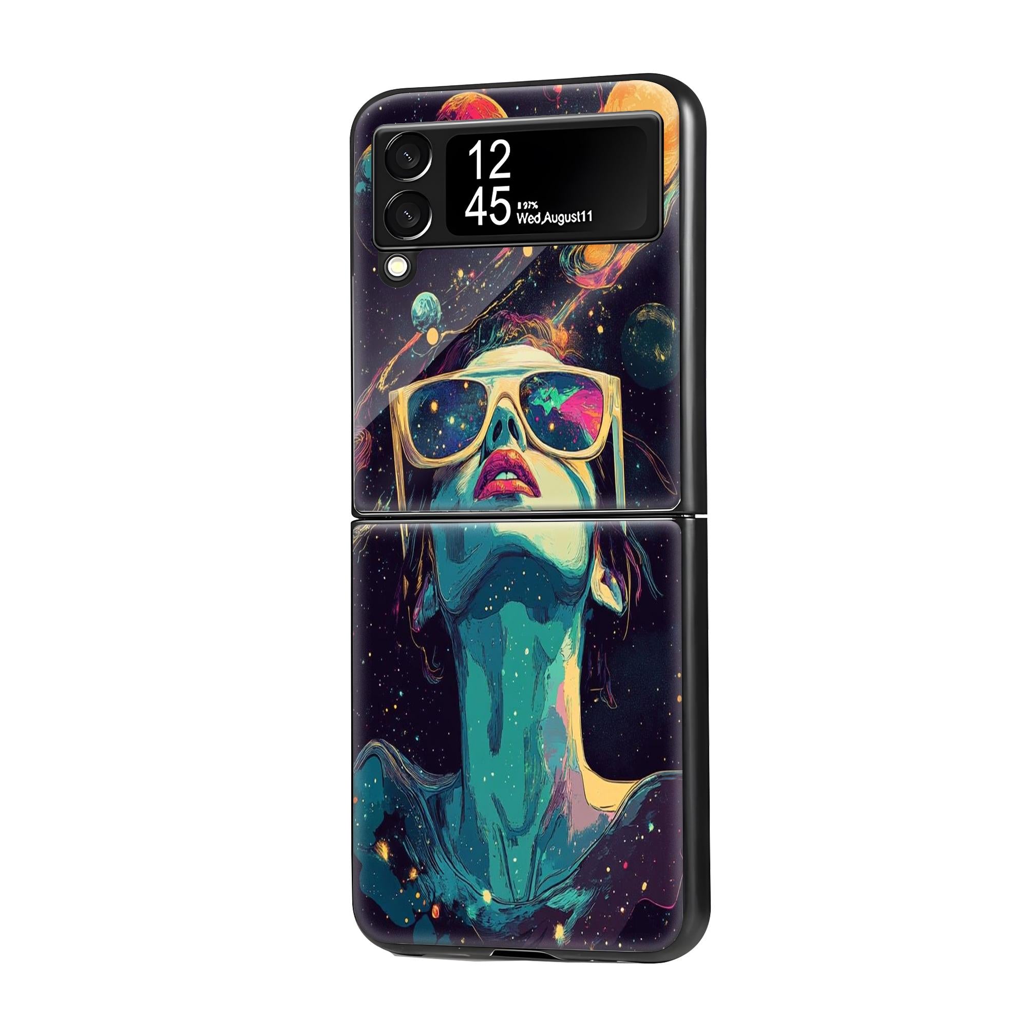 Interstellar Pop Art Samsung Z Flip Glass Case image 0 Main image