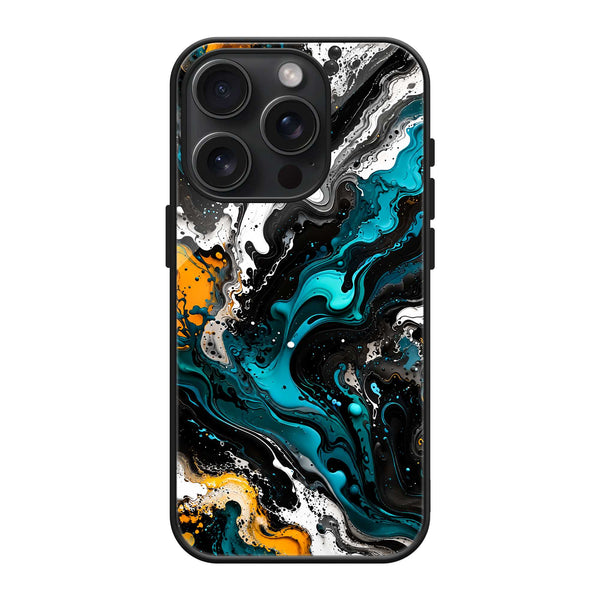 Teal Fusion Glass Case