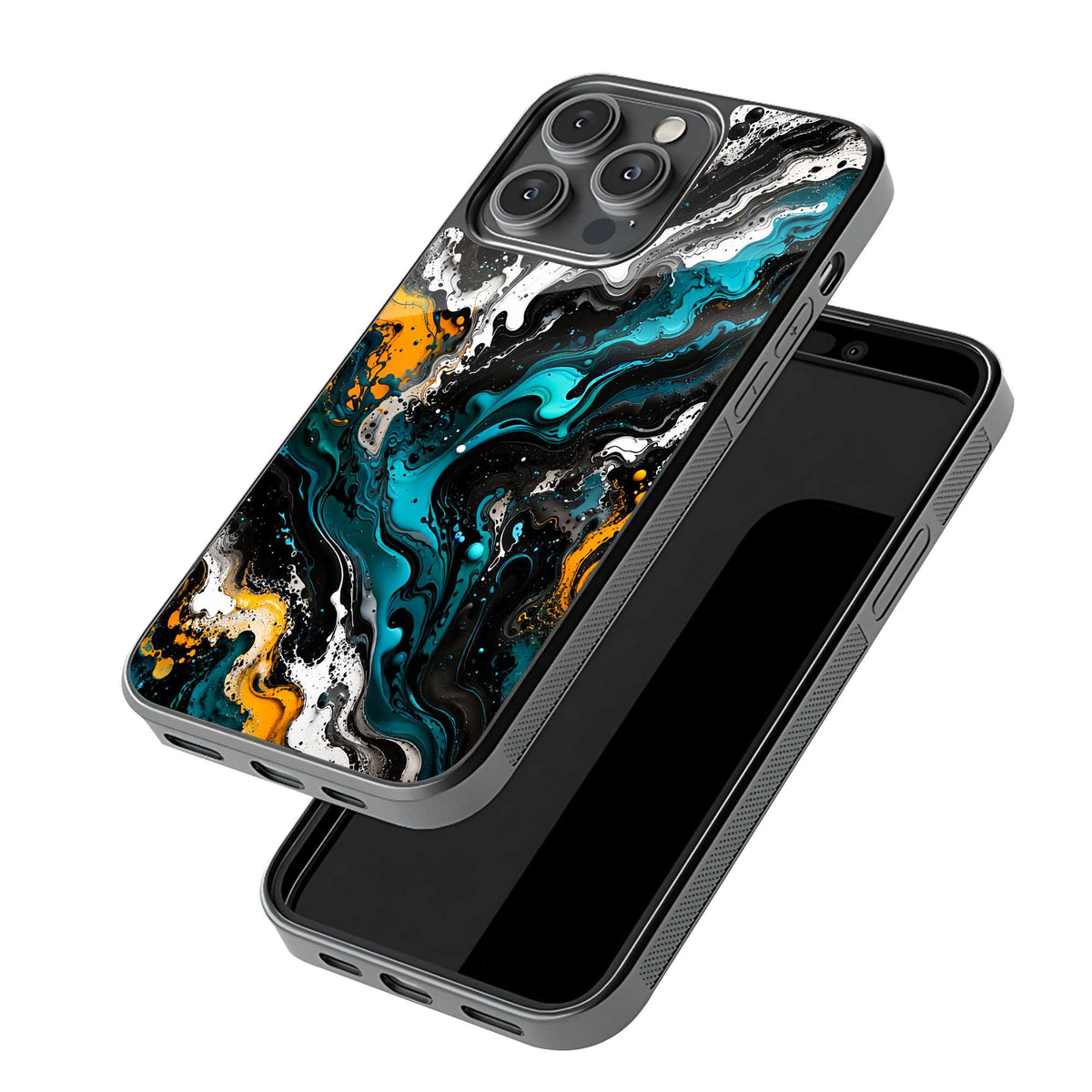 Teal Fusion Glass Case