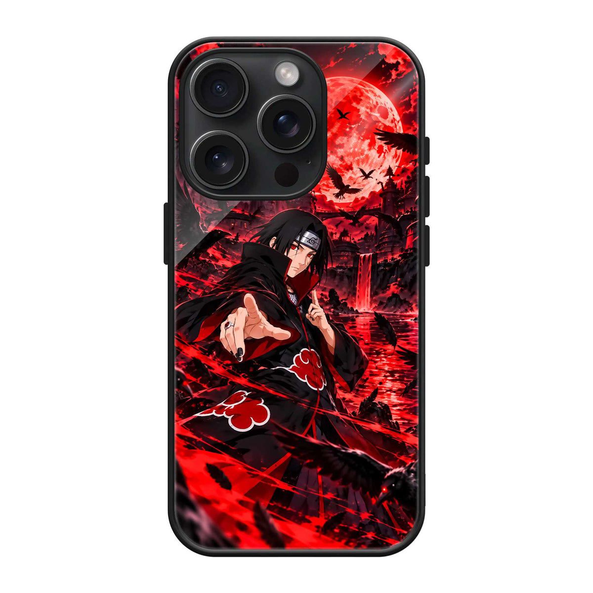 Crimson Itachi Glass Case Main image