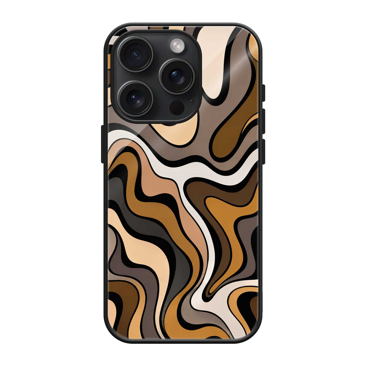 Brown Rhythm Glass Case Main image