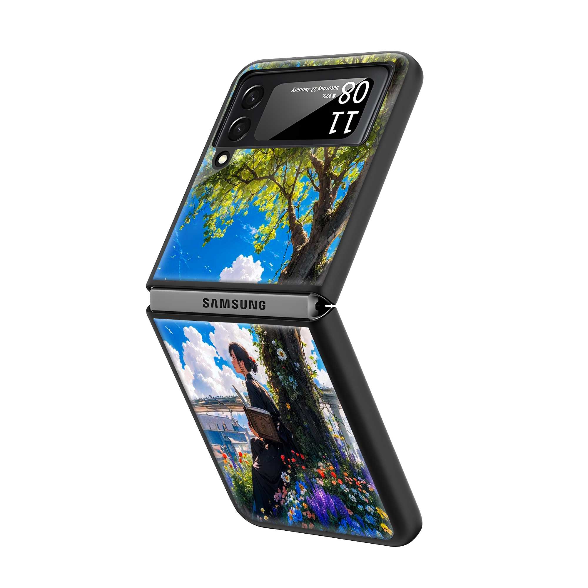 Who Am i Samsung Z Flip Glass Case Secondary image